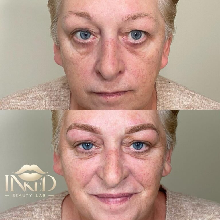 Ombre brows permanent makeup result Coventry — Inked Beauty Lab