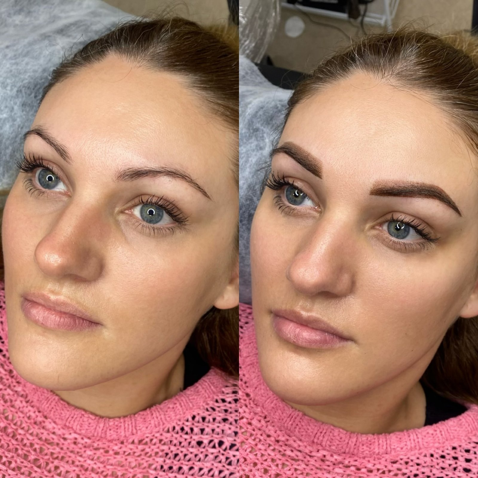 Ombre powder brows result