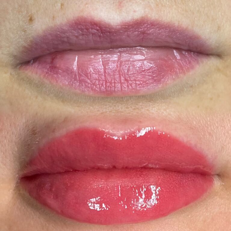 Ombre powder brows Coventry — eyebrow shading before and after